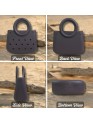 Mini EVA Beach Bag for Women - Cute Waterproof Rubber Tote Handbag for Vacation, Pool & Shower - Washable Mini Handbag for Sunscreen, Phone & Keys (Brown)(8 Inch) 
